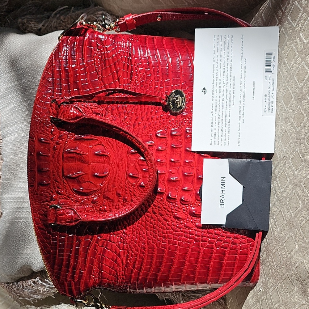 Brahmin Large Duxbury-Scarlet Melbourne